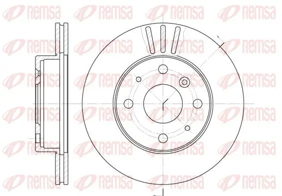 Handler.Part Brake disc REMSA 6109510 1