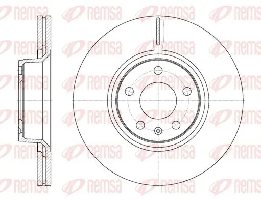 Handler.Part Brake disc REMSA 6110110 1