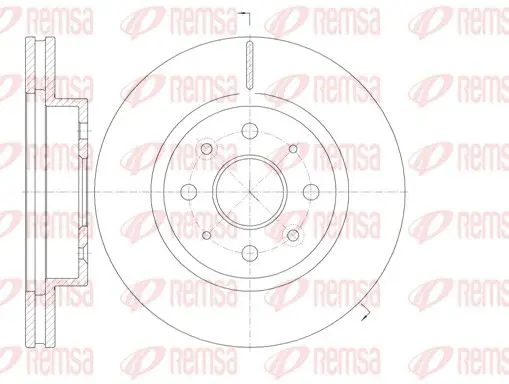 Handler.Part Brake disc REMSA 6110310 1