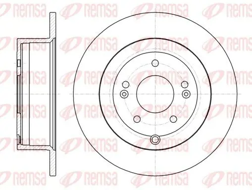 Handler.Part Brake disc REMSA 6110600 1