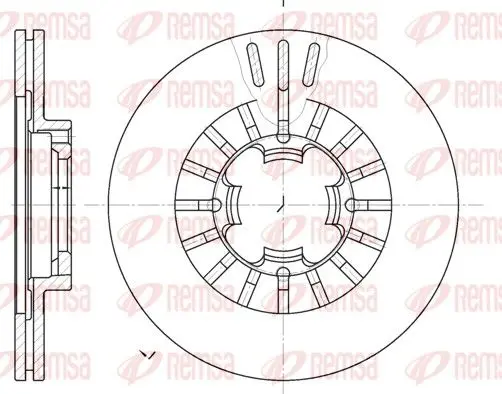 Handler.Part Brake disc REMSA 6110910 1