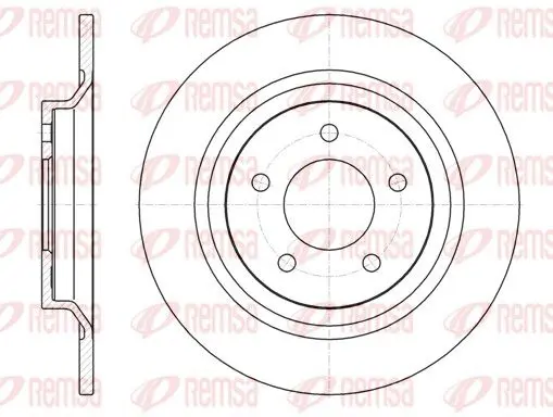 Handler.Part Brake disc REMSA 6111300 1