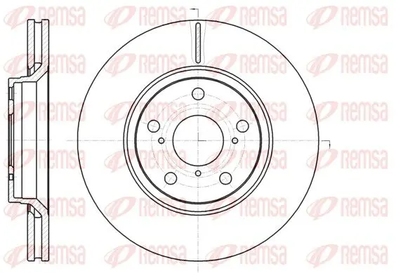 Handler.Part Brake disc REMSA 6112110 1