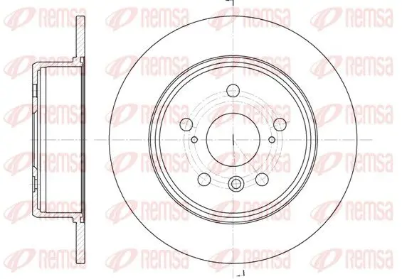 Handler.Part Brake disc REMSA 6112800 1