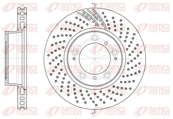 Handler.Part Brake disc REMSA 6113311 1