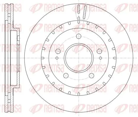 Handler.Part Brake disc REMSA 6113710 1