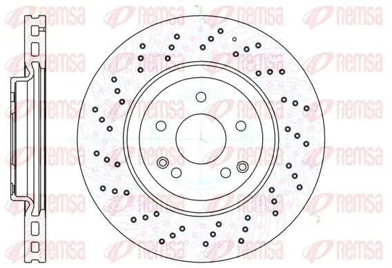 Handler.Part Brake disc REMSA 6113810 1