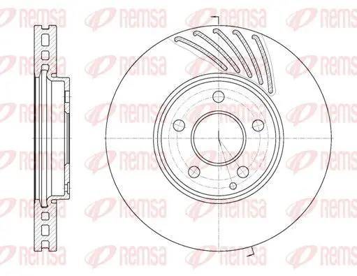 Handler.Part Brake disc REMSA 6114010 1