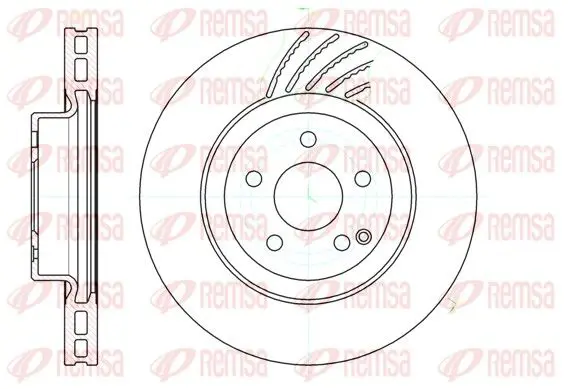 Handler.Part Brake disc REMSA 6114210 1