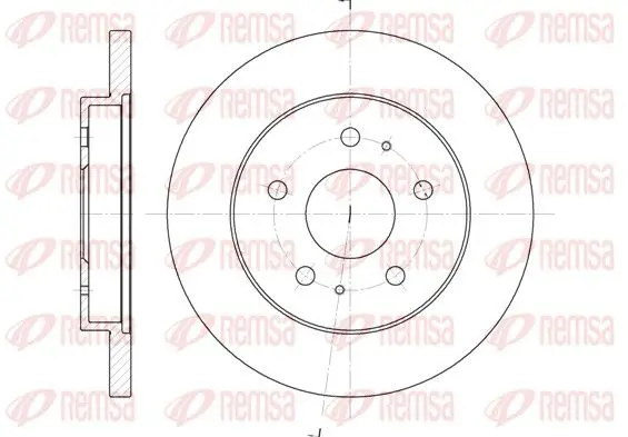 Handler.Part Brake disc REMSA 6114300 1