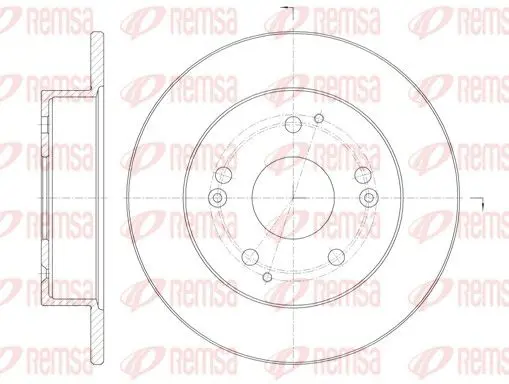 Handler.Part Brake disc REMSA 6114700 1