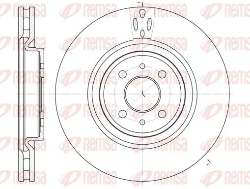 Handler.Part Brake disc REMSA 6115110 1