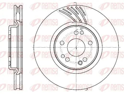 Handler.Part Brake disc REMSA 6115211 1