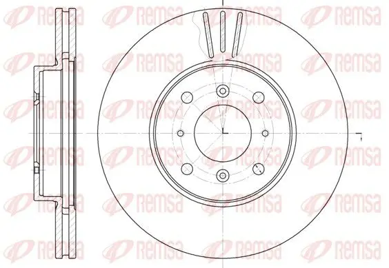 Handler.Part Brake disc REMSA 6115310 1