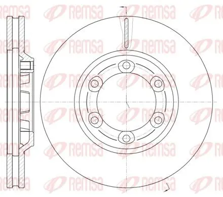 Handler.Part Brake disc REMSA 6116310 1