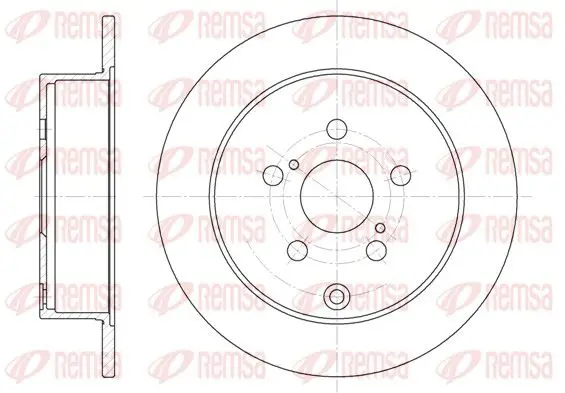 Handler.Part Brake disc REMSA 6116800 1