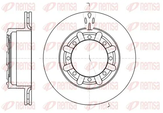 Handler.Part Brake disc REMSA 6117010 1