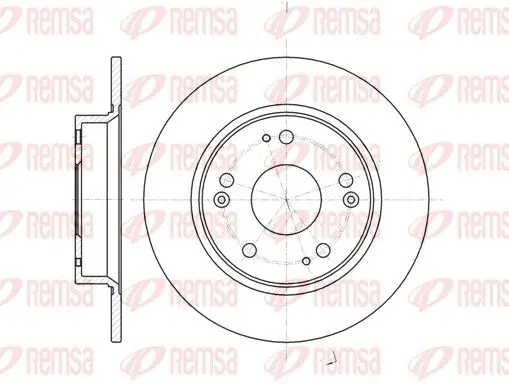 Handler.Part Brake disc REMSA 6117500 1