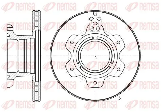 Handler.Part Brake disc REMSA 6119110 1