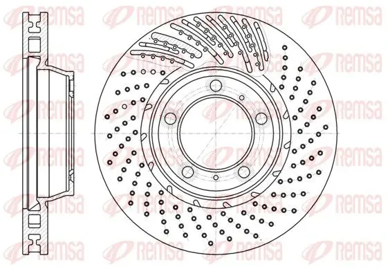 Handler.Part Brake disc REMSA 6119610 1