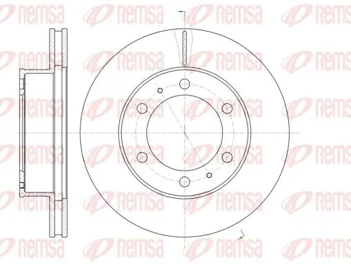 Handler.Part Brake disc REMSA 6120510 1