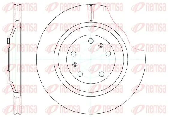 Handler.Part Brake disc REMSA 6120610 1