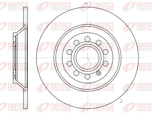 Handler.Part Brake disc REMSA 6120700 1