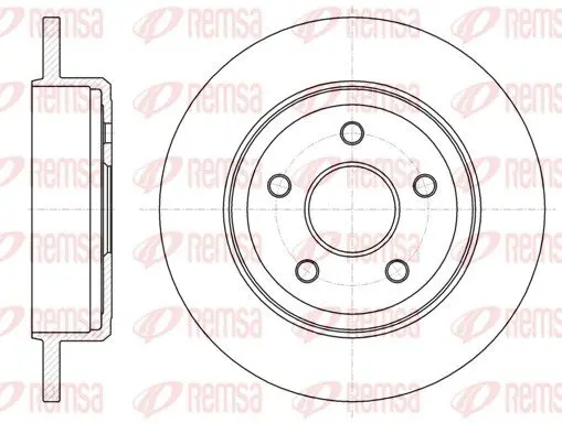 Handler.Part Brake disc REMSA 6121100 1