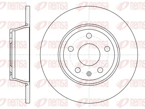 Handler.Part Brake disc REMSA 6121400 1