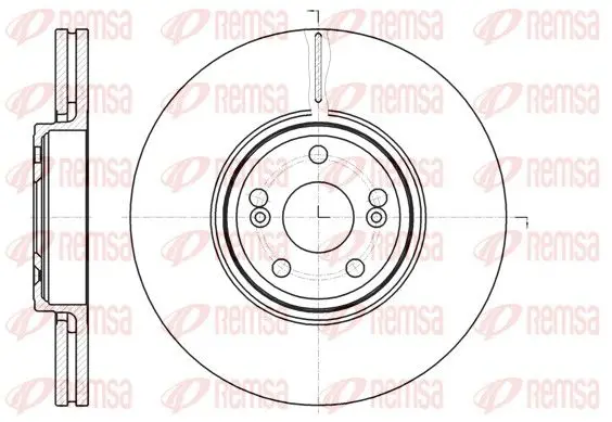 Handler.Part Brake disc REMSA 6123410 1