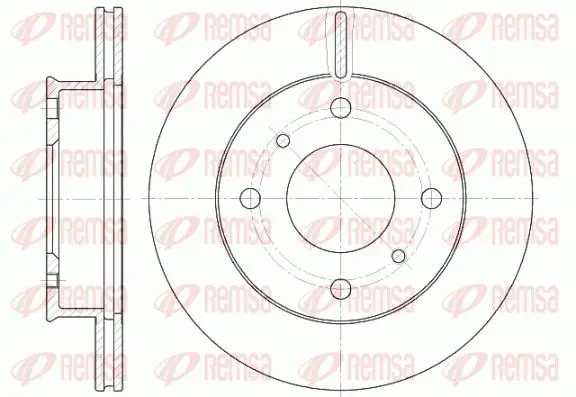 Handler.Part Brake disc REMSA 6124110 1