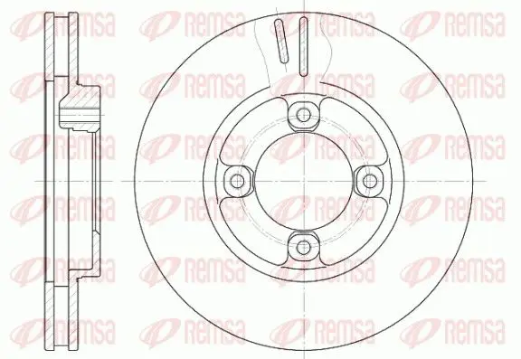 Handler.Part Brake disc REMSA 6124810 1