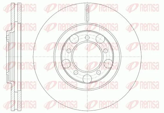 Handler.Part Brake disc REMSA 6124910 1