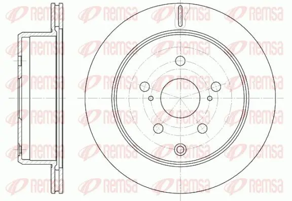 Handler.Part Brake disc REMSA 6125310 1