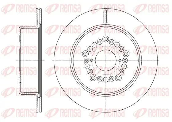 Handler.Part Brake disc REMSA 6125410 1