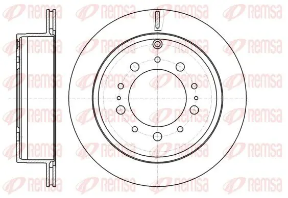 Handler.Part Brake disc REMSA 6125710 1