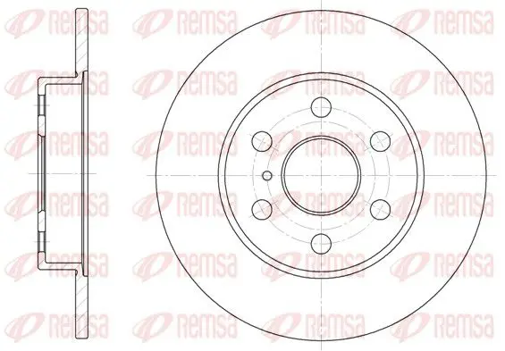 Handler.Part Brake disc REMSA 6125800 1