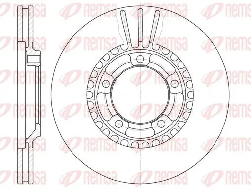 Handler.Part Brake disc REMSA 6126010 1