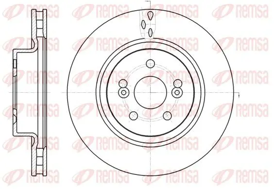 Handler.Part Brake disc REMSA 6126410 1