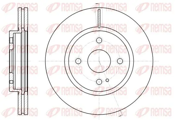 Handler.Part Brake disc REMSA 6126610 1