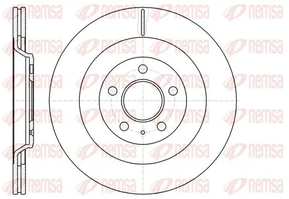 Handler.Part Brake disc REMSA 6126710 1