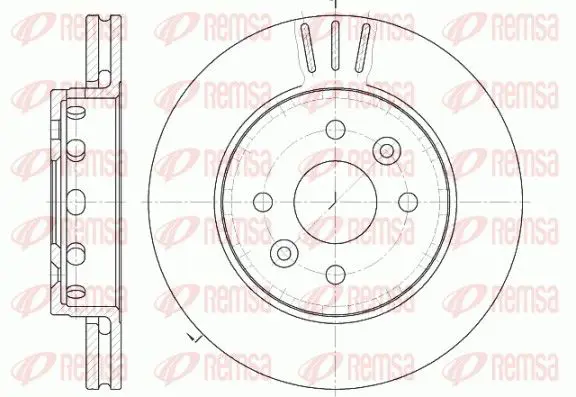 Handler.Part Brake disc REMSA 6127210 1