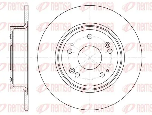 Handler.Part Brake disc REMSA 6127800 1