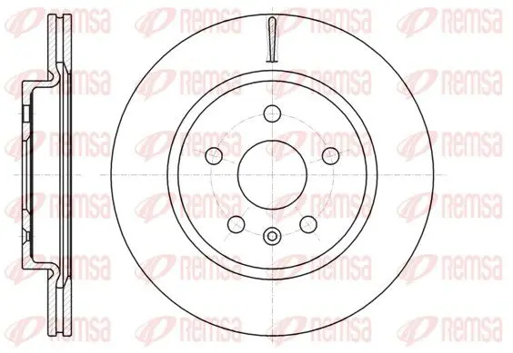 Handler.Part Brake disc REMSA 6128410 1