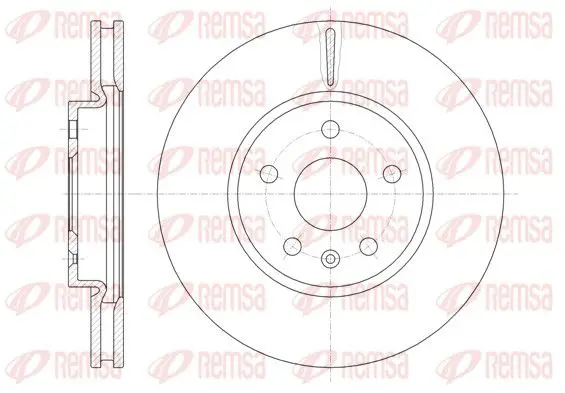 Handler.Part Brake disc REMSA 6128610 1