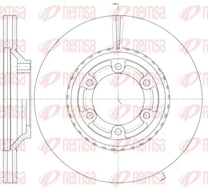 Handler.Part Brake disc REMSA 6128810 1