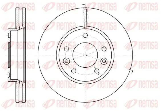 Handler.Part Brake disc REMSA 6129410 1