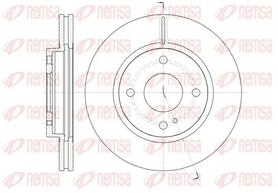 Handler.Part Brake disc REMSA 6129910 1