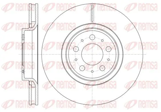 Handler.Part Brake disc REMSA 6130310 1