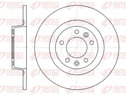 Handler.Part Brake disc REMSA 6131200 1